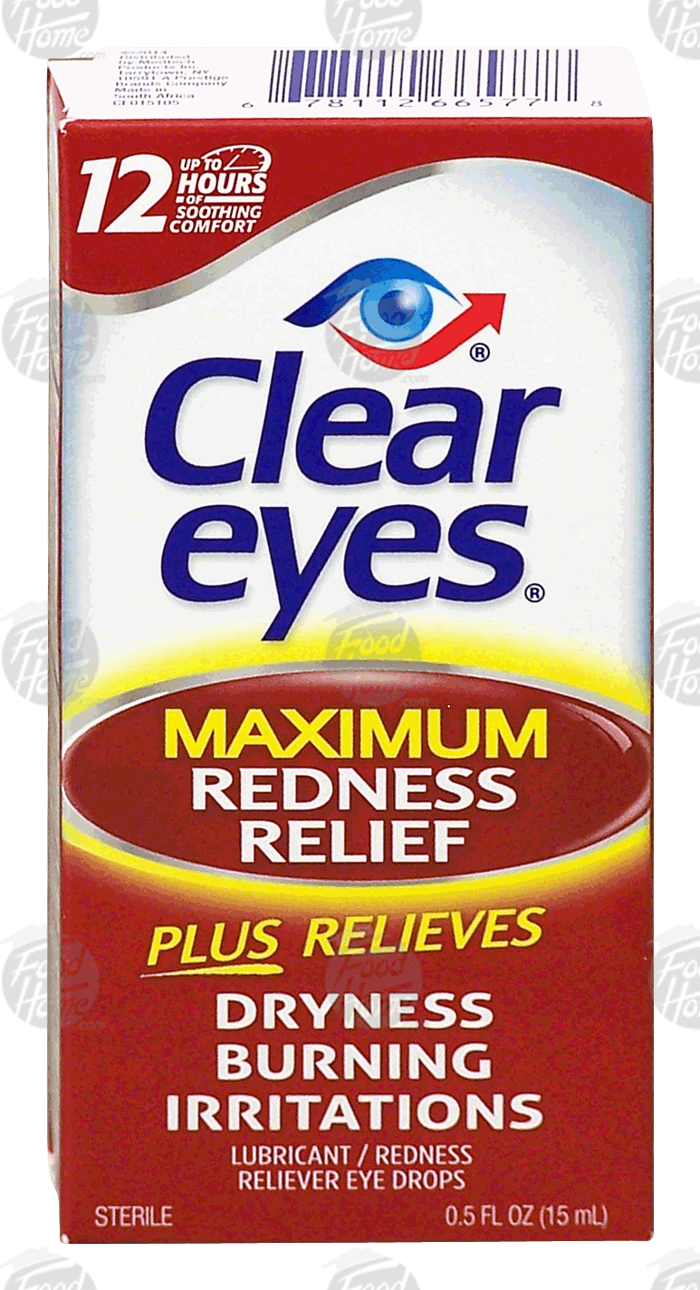 Clear Eyes Maximum Redness Relief lubricant / redness reliever eye drops Full-Size Picture